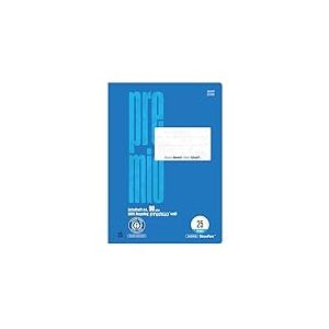 Staufen premio Cahier d'école – 4 cahiers de 16 feuilles chacun, format A4, linéature 25 (ligné avec marge), papier recyclé 90 g/m², coins arrondis pour éviter les « oreilles d'âne »