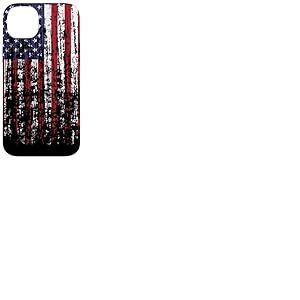Drapeau des &Eacute;tats-Unis - Banni&egrave;re &agrave; Paillettes - Motif : Vieilli Coque pour iPhone 14 Plus