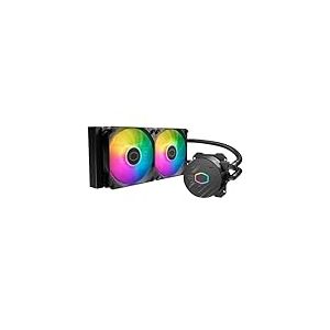 Cooler Master USA Liquid 240L Core Refroidisseur de liquide AIO &agrave; boucle ferm&eacute;e 240 mm, ARGB Sync, pompe &agrave; froid Gen S, PWM 120 mm, CryoFuze 14W/mK, AMD Ryzen AM5/AM4, Intel LGA 1700/1200