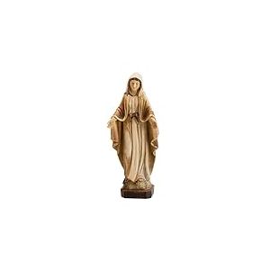 Inmaculada Romero IR Figurine Religieuse Vierge Miraculeuse 20 Cm. Sculpture sur Bois Détail Statue sur Socle