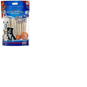 Nobby Stick à Mâcher pour Chien Blanc 12,5 cm 6-7 mm 30 Pièces - Lot de 2