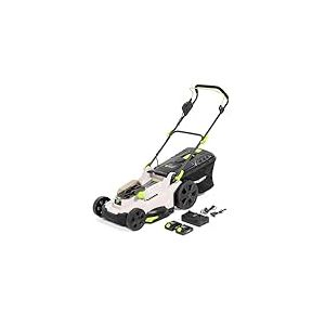 Murray Tondeuse à Gazon sans Fil 2x20V Li-ION avec Moteur à Induction (2900 TR/Min) MU-BAT-LM43-KIT – Largeur de Coupe 43 cm, Bac de Ramassage 50L, 6 Niveaux de Hauteur – Mulching, Arrière, Bac