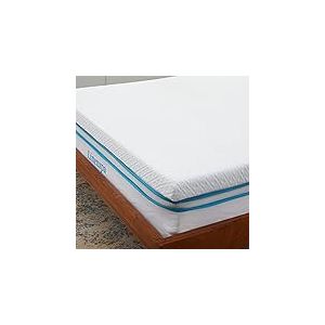 Linenspa 7,5 cm Surmatelas de Mousse à Mémoire de Forme Gel, avec Housse lavable – Surmatelas 160 x 190 cm