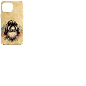 Rétro Lapin Oreilles Lapin Vintage Illustration Artistique Coque pour iPhone 16 Pro Max