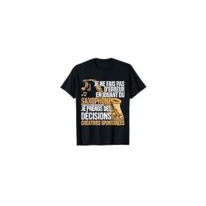 Saxo Jazz Musicien Drôle Cadeau Pour Saxophoniste Saxophone T-Shirt