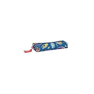safta Cars Racing - Trousse rectangulaire pour Enfant, idéale pour Les Enfants d'âge Scolaire, Confortable et Polyvalente, qualité et résistance, 22 x 7 x 40 cm, Bleu Marine, M, Décontracté