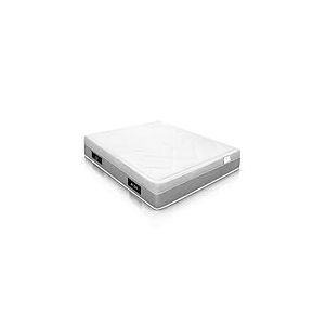 WIN REST Matelas viscoélastique Gel hautement Respirant Poséidon, Hauteur 25 cm, fermeté Moyenne, Noyau en Mousse de Haute densité, Tissu Stretch 300 g, Fibre hypoallergénique Super Soft (110 x 180