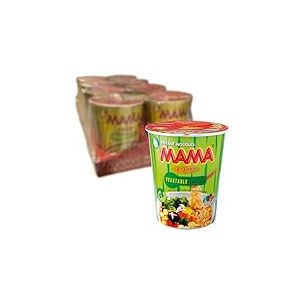 MAMA - Nouilles instantanées aux légumes Becher - Multipack (8 x 70 g)