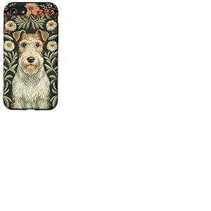 Fox Terrier en Fil de Fer &agrave; la William Morris Coque pour iPhone SE (2020) / 7/8