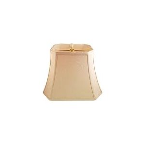 Royal Designs Abat-jour d'angle rectangulaire Beige 17,8 x 25,4 x 33,25 cm