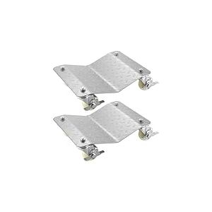 VEVOR Chariots de Manutention de Voiture, 2 pcs Capacité 500 kg Chariot de Déplacement, Plate-Forme 48x30 cm Chariot à Roues, Positionnement Roue Déplace Réparation Automobile Atelier Garage Véhicules