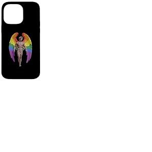 Ange aux ailes arc-en-ciel LGBTQ+ Coque pour iPhone 14 Pro Max