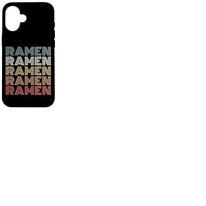 Vintage 60s 70s Font Colors Ramen Lover Restaurant Staff Coque pour iPhone 16