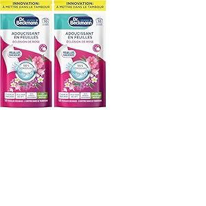 Dr. Beckmann Feuilles Magiques&reg; - Adoucissant en Feuilles - &Eacute;closion de Rose x30 Lavages (Lot de 2)