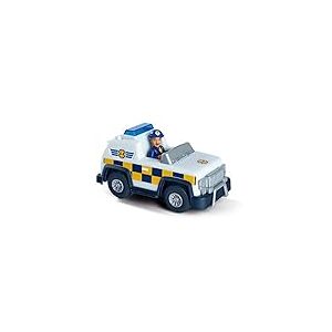 Simba 109252508 Sam Le Pompier Voiture de Police 4 x 4, Version Enfant, avec Figurine Rose 7 cm, Voiture de Police 16 cm, à partir de 3 Ans