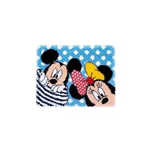 Kit de Crochet de Verrouillage, Tapis, Disney, Mickey et Minnie, Peek-a-Boo