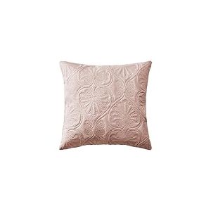 room99 Housse de Coussin Leila 45 x 45 cm Taie d'oreiller pour Coussins Canapé avec Fermeture éclair Invisible métallisée Rose poudré, 1 pièce