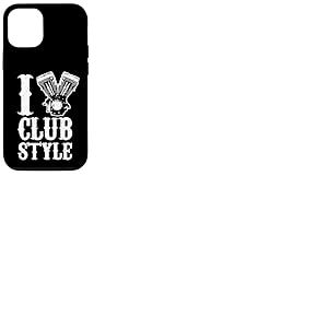 I Love Clubstyle Moto Rider Rétro Vintage Vieilli Coque pour iPhone 12/12 Pro