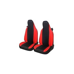Auto Accessori Lupex Housses de siège Auto compatibles avec Smart fortwo, 450 451 et 453, 1 2 3 séries, Tissu Polycoton (Noir - Rouge)