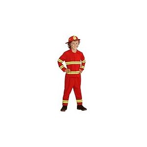 W WIDMANN MILANO Party Fashion - Costume enfant pompier, uniforme, tenue de pompier, déguisements de carnaval