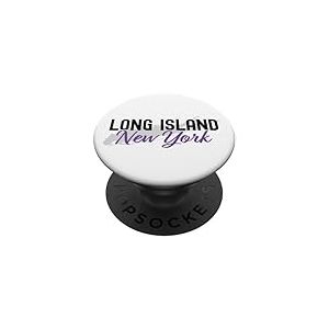 Long Island New York Vintage NY Classic LI New York Design PopSockets PopGrip Adh&eacute;sif