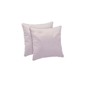 Giovanni Dolcinotti | Lot de 2 taies d'oreiller pour canapé 50 x 50 cm – Housses de Coussin décoratives – 100% Coton Effet Soie – Housses avec Fermeture éclair dissimulée – Silver Pink – Modèle