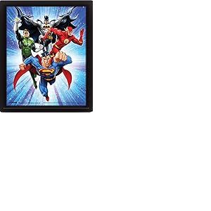 DC Comics Cadre 3D Lenticulaire 28,7 x 23,5 cm - Justice League