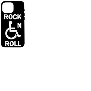Rock-N-Roll Panneau d'acc&egrave;s handicap&eacute; pour Fauteuil Roulant Coque pour iPhone 16 Pro Max