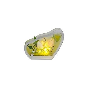 Photophore en Verre avec Bougie en Gel avec Fleurs Tulipes, bougeoirs pour d&eacute;coration de Table en Verre - Lanterne - D&eacute;coration Romantique - Objet d&eacute;coratif de Mariage