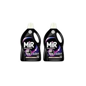 Mir - Lessive Liquide - Lessive Black - Main & Machine - Raviveur - Formule Unique 3en1 - Couleurs - Fibres - Fraîcheur - Nettoie avec Soin - Anti-Bouloche - Pour tous les Textiles Foncés - 54 Lavages