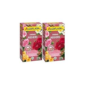 Algoflash Engrais Rosiers, Action prolong&eacute;e - 1,8 kg (Lot de 2)