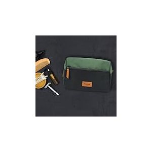Trousse de Toilette Homme - Pochette r&eacute;sistante, Polyester Imperm&eacute;able 21x14x10 - Vanity Homme Format Voyage, Compartiment Souple, Produit Homme Hygi&egrave;ne - Harvey Collection, French Tendance