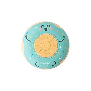Enceinte de Douche M. Wonderful Bluetooth sans Fil étanche et en Forme de Beignet avec 3-4 Heures d'autonomie et Une Ventouse pour adhérer. Couleur Verte