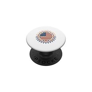 Mon Drapeau, ma Foi, ma Force Drapeau am&eacute;ricain USA Patrioti PopSockets PopGrip Adh&eacute;sif