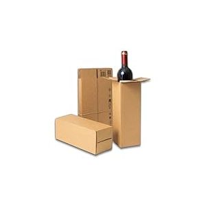 IPEA Boîtes en Carton Longues pour Bouteille de Vin et Expéditions – 30 x 10 x 10 cm – Fabriqué en Italie – 5 pièces – Boîte à Tube E-commerce, Cadeaux, Événements, Fêtes – Boîte Emballage