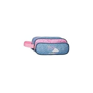 Enso Dreamer Trousse Triple Bleue 22 x 10 x 9 cm Polyester by Joumma Bags, Bleu, Trousse Triple