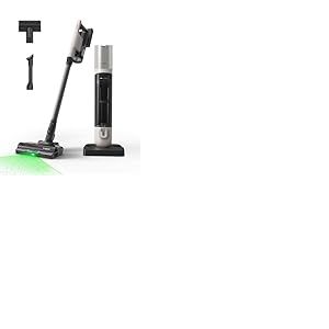 Tineco Pure One Station 5 Pro aspirateur Balai sans Fil avec Base Auto-Vide 2.5 L, 100 Min d'Autonomie, Brosse Anti-Enroulement, D&eacute;tection Poussi&egrave;re LED 120&deg;, 200 AW, Accessoires pour Multi-Surfaces