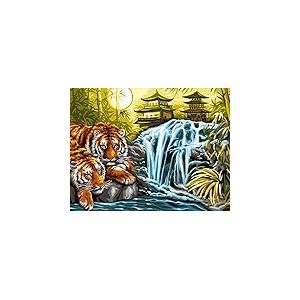 Enjoy Art Kit Peinture par Numéro - Sérénité - 40x30 cm - Loisir Créatif Facile Enfants et Adultes - Tableau a Peindre - Atelier Activité Manuelle - Peintures Acryliques Pinceaux Inclus