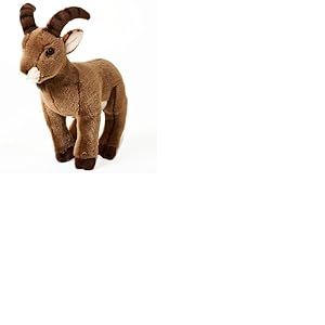 Uni-Toys Capricorne, Debout - 30 cm (Hauteur) - Peluche chèvre - Doudou