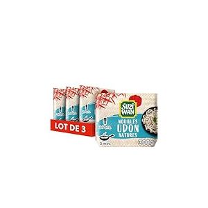 SUZI WAN Nouilles Précuites Udon pour WOK (2x150g) - Lot de 3
