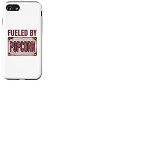 Fueled by Popcorn Design Rétro Movie Lover Coque pour iPhone SE (2020) / 7 / 8