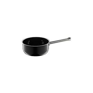 WMF Fusiontec Essential Casserole sans couvercle, 16 cm, petite casserole 1,3 l, petite casserole à pâtes, à induction, céramique high-tech, anti-rayures, non revêtue, noire, fabriquée en Allemagne