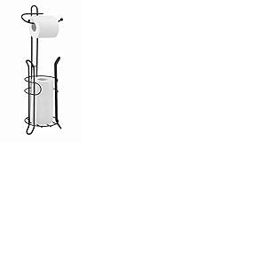 SunnyPoint Support de Rangement pour Rouleaux de Papier Toilette avec réserve, la Zone de réserve a Assez d'espace pour Stocker des Rouleaux de Papier Toilette (Noir)