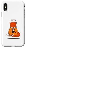 Fox Yoga Kawaii Kitsune Calme Fox Lovers Om OM Namaste Coque pour iPhone X/XS