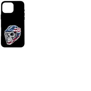 Casque de Sport avec Drapeau américain américain Coque pour iPhone 16 Pro Max