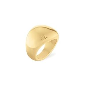 Calvin Klein Bague pour Femme Collection PLAYFUL ORGANIC SHAPES en Or Jaune - 35000441B