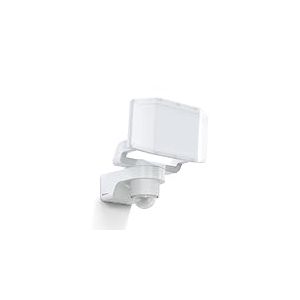 Steinel Projecteur LED ext&eacute;rieur XLED PRO Expanse S blanc, d&eacute;tecteur de mouvement 240&deg;, port&eacute;e 12 m, panneau LED orientable, 14,3 W, 3000 K, IP54, jardin, garage, cour