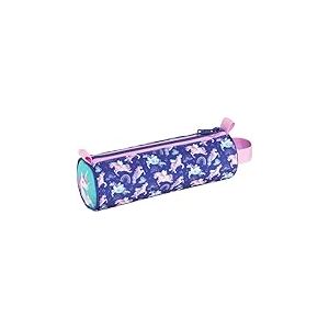 Maped - Trousse Licorne - 22,5 x 7,5 cm - Motifs Arc-en-ciel et Licorne - Tissu Résistant - Idéale pour Accessoires Scolaires