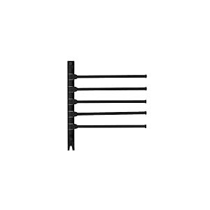 G&ouml;rbach Porte-Serviettes Multifonctionnel en Aluminium Anti-Corrosion R&eacute;sistant &agrave; la Rouille Barres Porte avec Crochet Porte Serviettes Mural pour Salle de Bain Cuisine Noir(Hh-5MS)