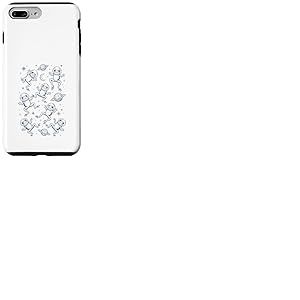 Grenouilles dans l'espace r&eacute;tro dr&ocirc;le r&eacute;tro dr&ocirc;le Coque pour iPhone 7 Plus/8 Plus